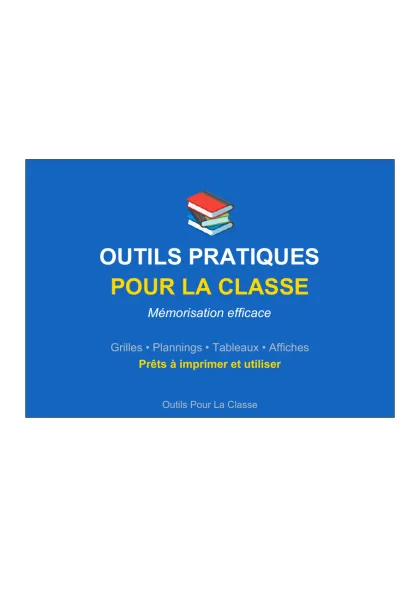 Première page de Kit d'outils pratiques pour la classe